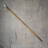 Circa 1900 British antique gentleman's walking stick, golf ball shaped, round handle, 88cm
